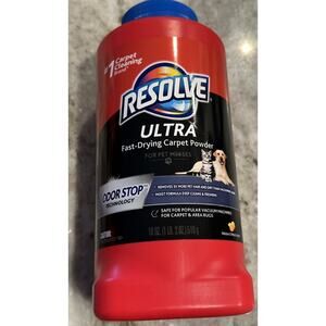 Resolve Ultra Fast Drying Pet‎ Odor Stop Carpet Moist Powder Citrus 90% 18 Oz